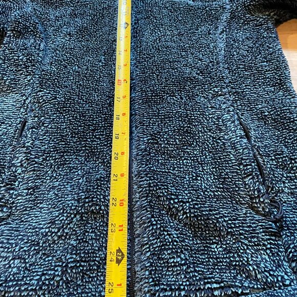 The North Face Jacket Fleece Osito 2 Teal Fuzzy Sweater Full Zip Womens Size S - Picture 4 of 6